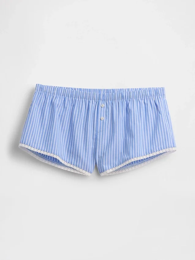 Poplin Bloomer Pijama Şortu