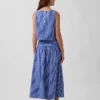 Poplin Düşük Bel Maxi Etek