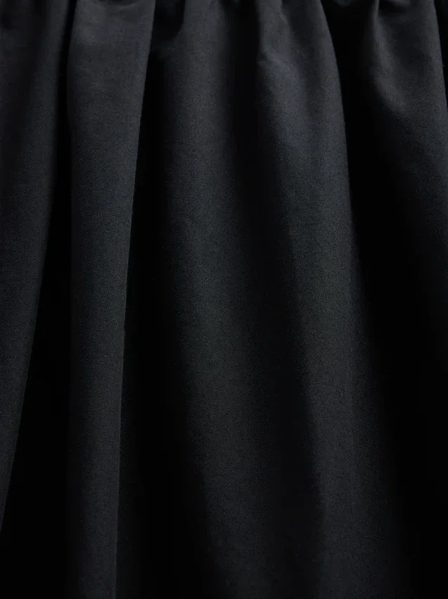 Poplin Düşük Bel Maxi Etek