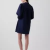 Poplin Henley Mini Elbise