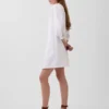 Poplin Henley Mini Elbise