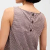 Poplin Kayık Yaka Tank Top