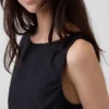 Poplin Kayık Yaka Tank Top