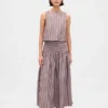 Poplin Kayık Yaka Tank Top