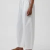 Poplin Kolay Giyilebilir Geniş Paça Pantolon