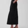 Poplin Kolay Giyilebilir Kargo Maxi Etek