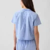 Poplin Kısa Pijama Gömleği