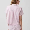 Poplin Kısa Pijama Gömleği