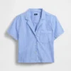 Poplin Kısa Pijama Gömleği
