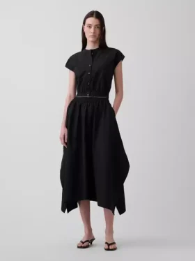 Poplin Midi Mendil Etek