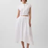 Poplin Midi Mendil Etek