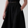 Poplin Midi Mendil Etek