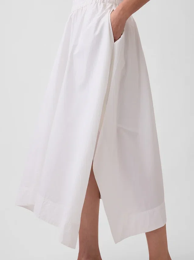 Poplin Midi Mendil Etek