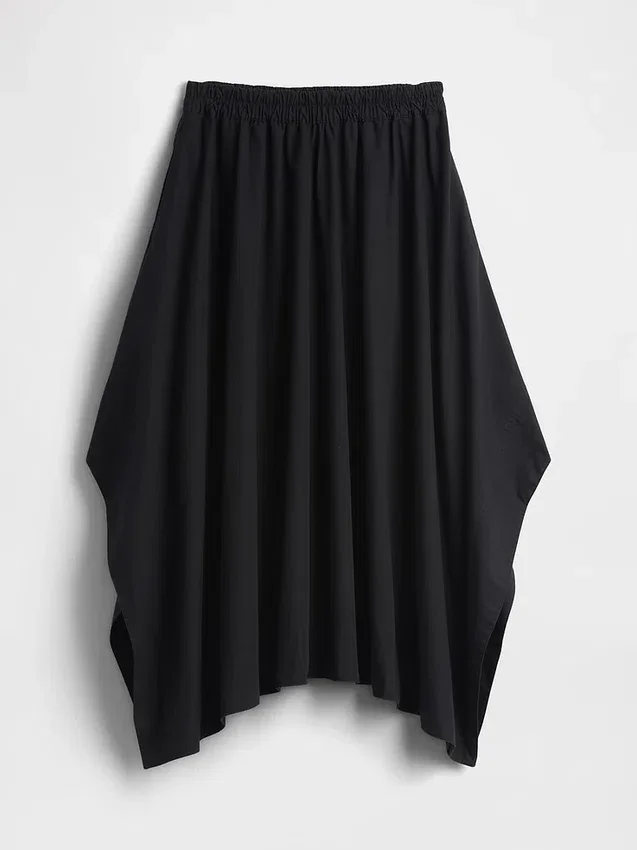 Poplin Midi Mendil Etek