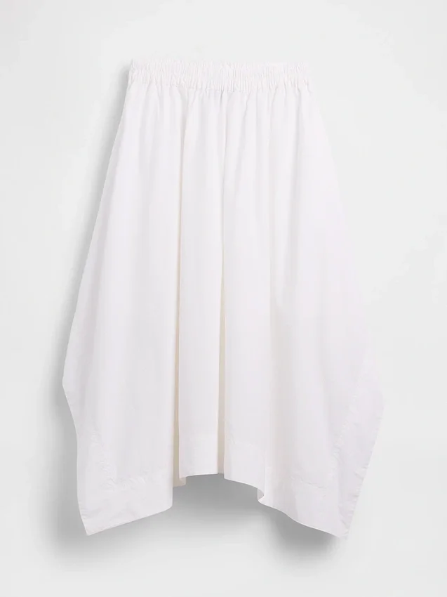 Poplin Midi Mendil Etek