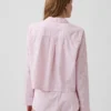 Poplin Oversized Kısa Pijama Gömleği