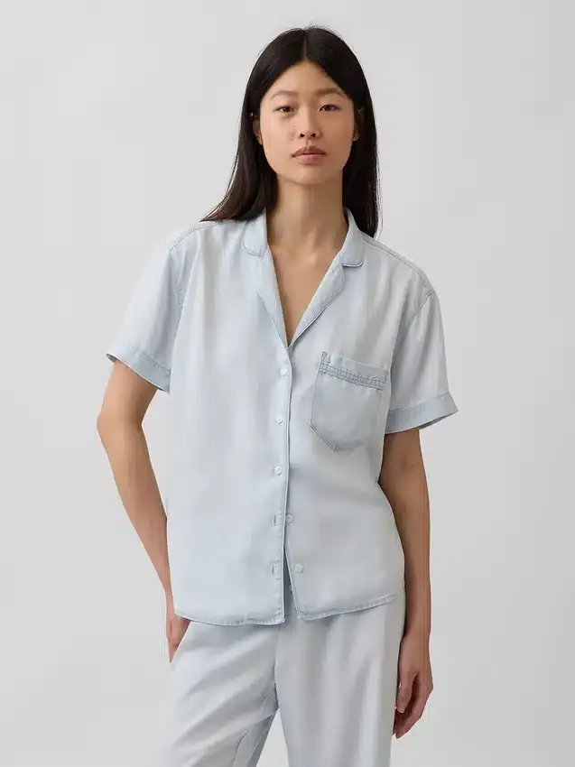 Poplin Pijama Gömleği