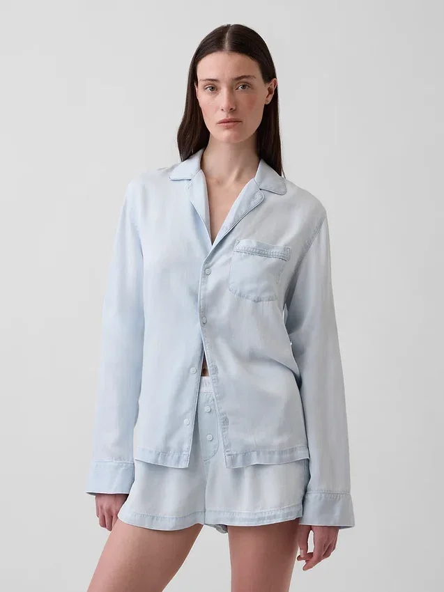 Poplin Pijama Gömleği