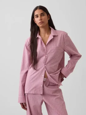 Poplin Pijama Gömleği