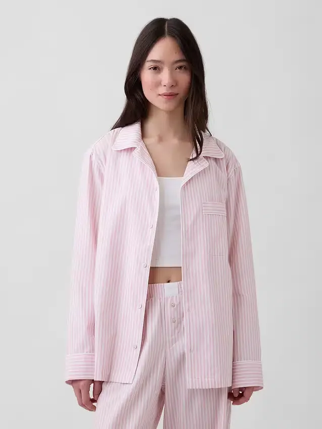 Poplin Pijama Gömleği