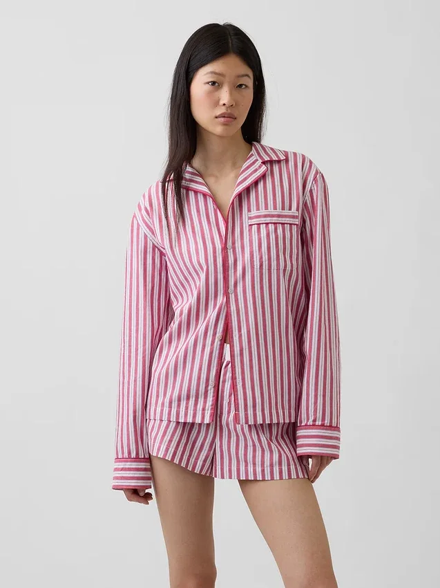 Poplin Pijama Gömleği