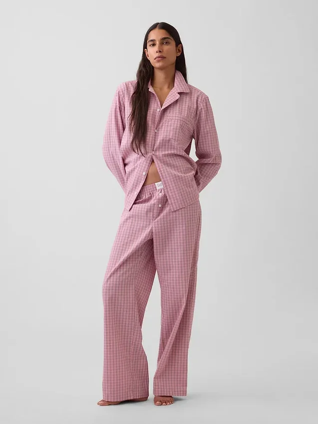 Poplin Pijama Gömleği