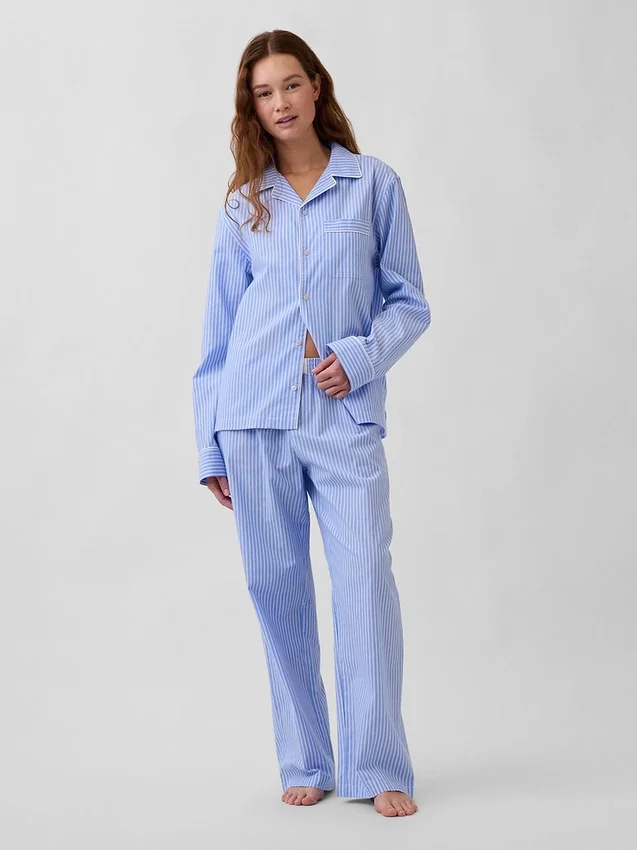 Poplin Pijama Gömleği