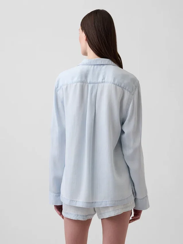 Poplin Pijama Gömleği