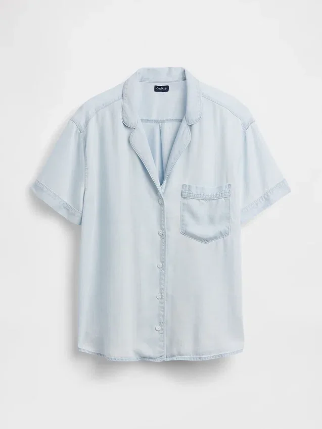 Poplin Pijama Gömleği