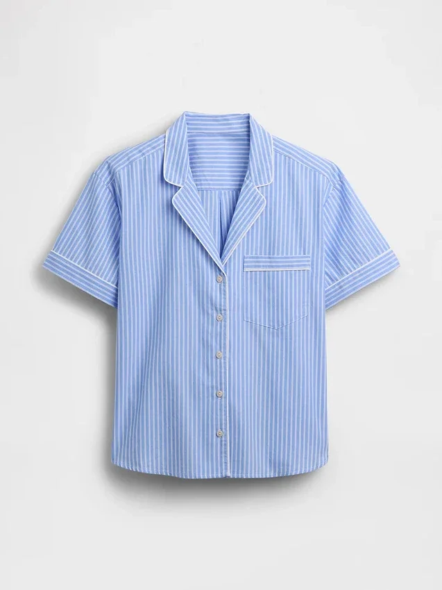 Poplin Pijama Gömleği