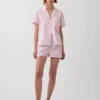 Poplin Pijama Şortları