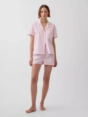 Poplin Pijama Şortları