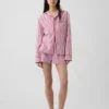 Poplin Pijama Şortları