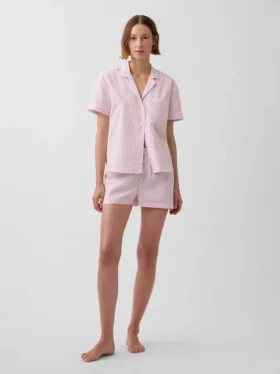 Poplin Pijama Şortları
