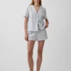 Poplin Pijama Şortları