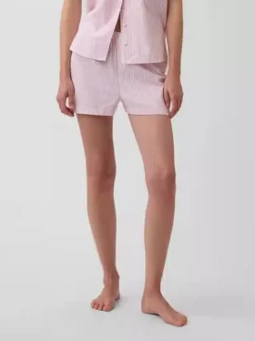 Poplin Pijama Şortları
