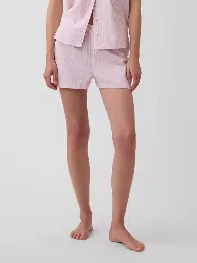 Poplin Pijama Şortları
