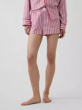 Poplin Pijama Şortları