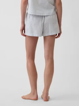 Poplin Pijama Şortları