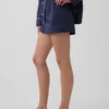 Poplin Pijama Şortları