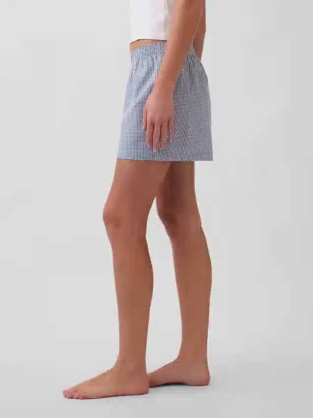Poplin Pijama Şortları