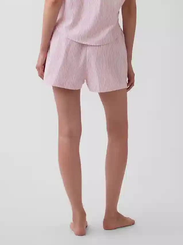 Poplin Pijama Şortları