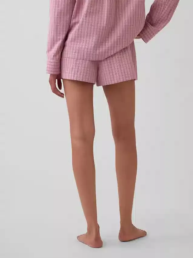 Poplin Pijama Şortları
