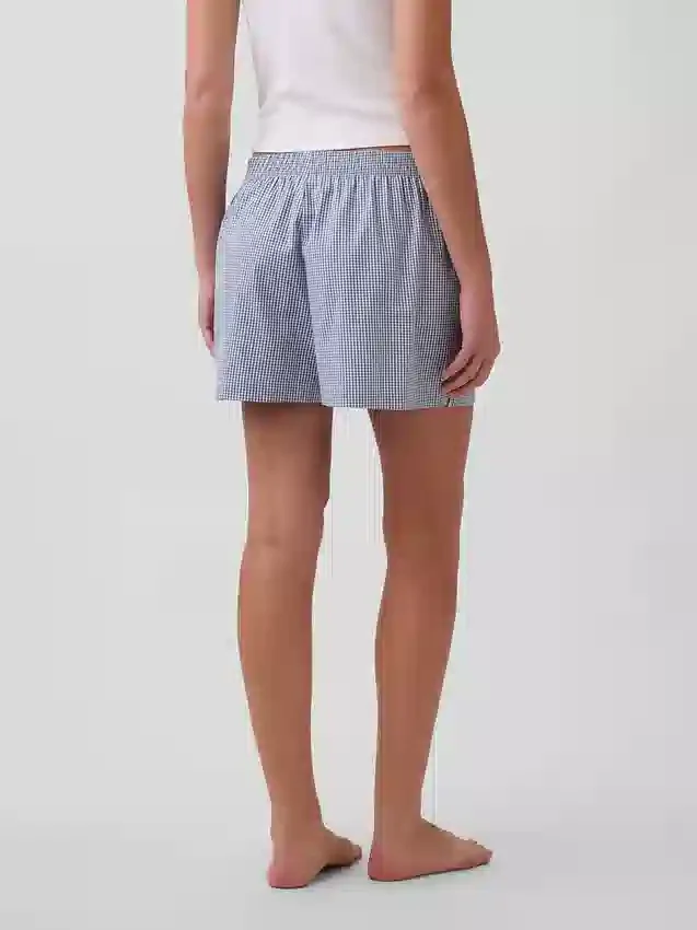 Poplin Pijama Şortları