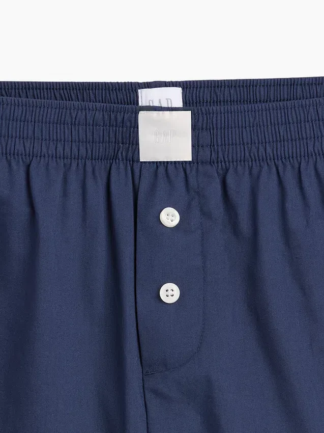 Poplin Pijama Şortları