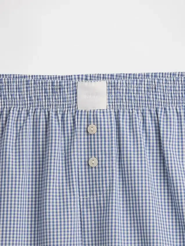 Poplin Pijama Şortları