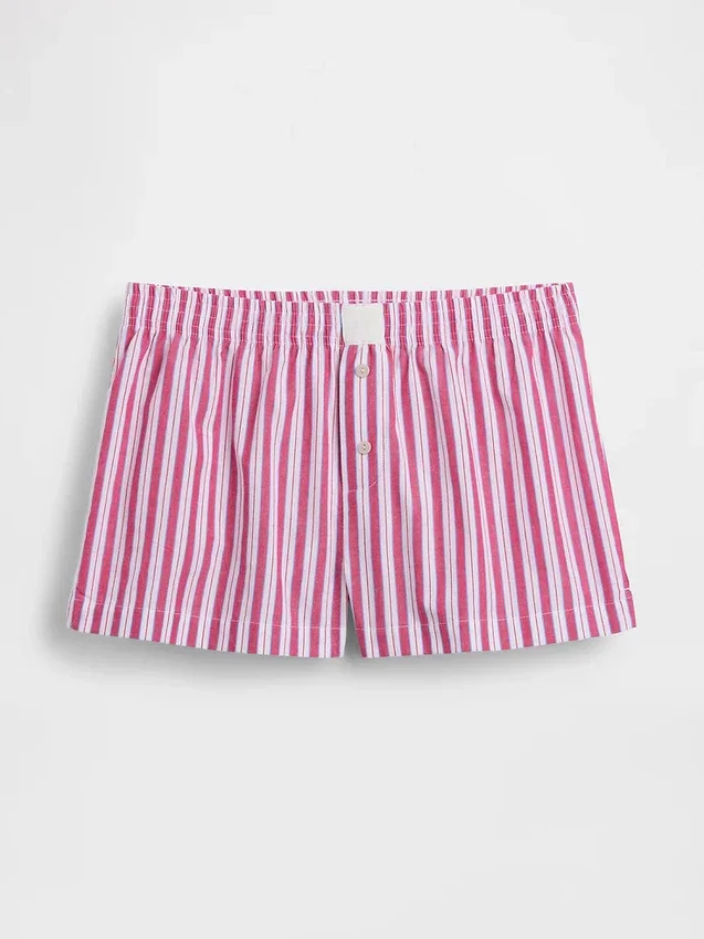 Poplin Pijama Şortları