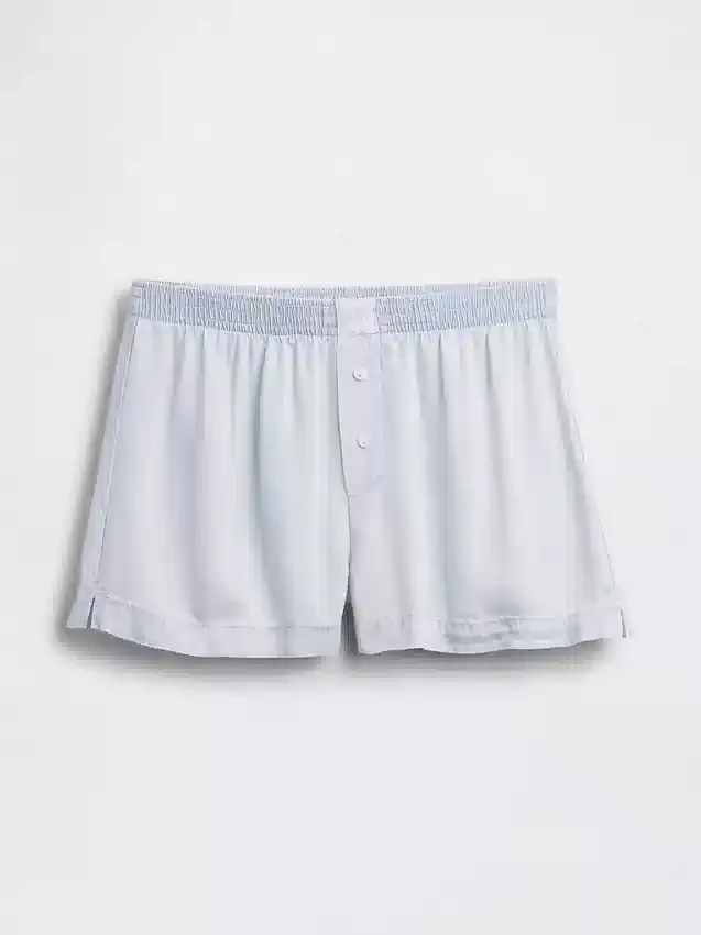 Poplin Pijama Şortları