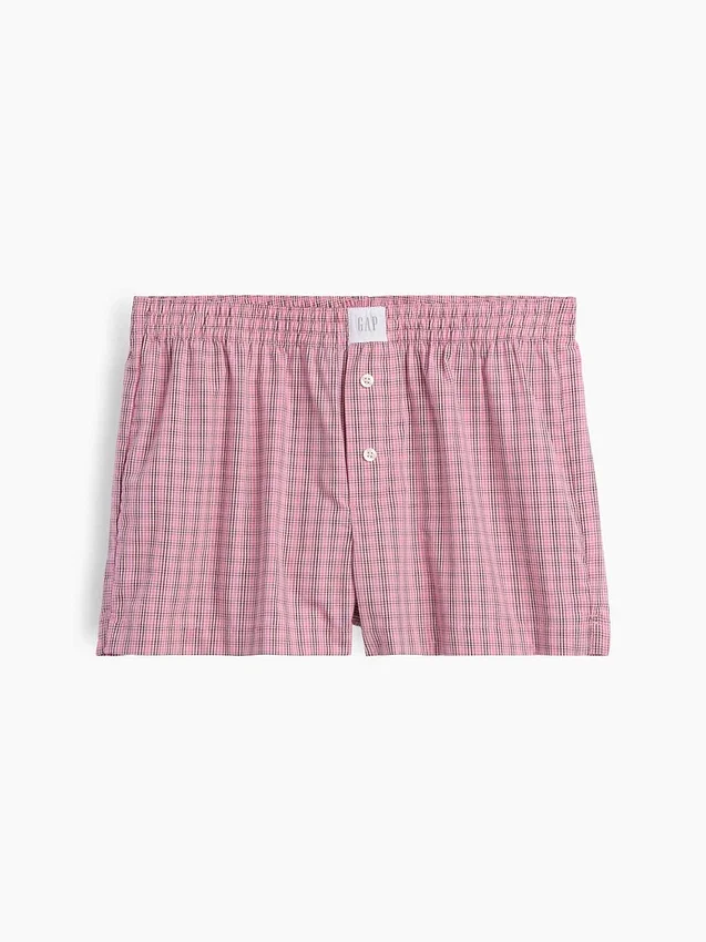 Poplin Pijama Şortları