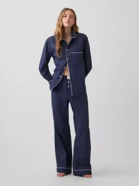Poplin Pijama Pantolonları
